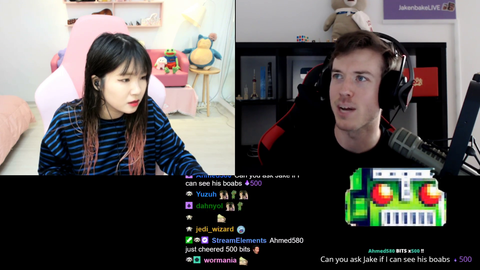Jake recognizes one of HAchubby's viewers