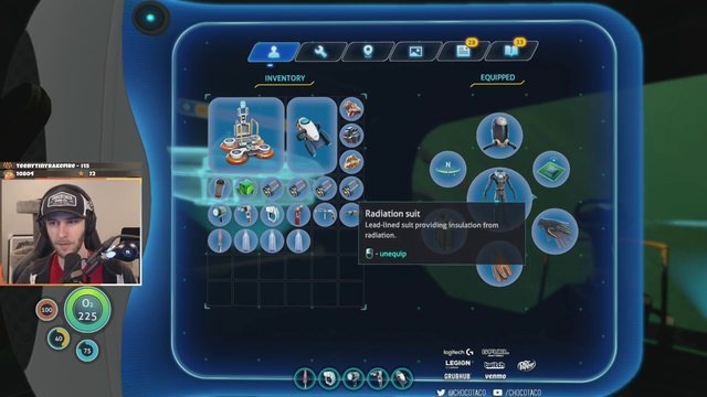 ChocoTaco names his submarine in Subnautica