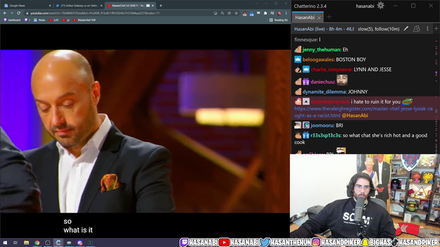 Hasan learns about MasterChef contestant's racist past