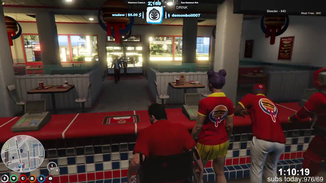 Sodapoppin Welcomed By Burgershot Crew