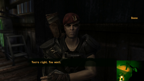 Aris shows Boone who's boss
