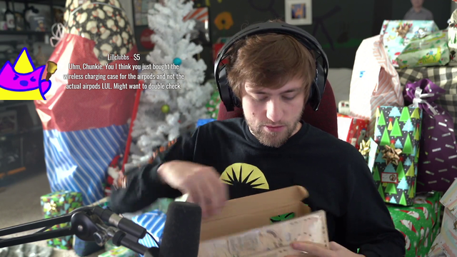 Soda buys the wireless charging pod instead of actual AirPods for a family Christmas gift
