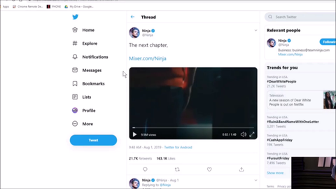 h3h3 says they have spoken with one of the remaining top 5 streamers on twitch who says he is tired of them penny pinching him and he's thinking about moving to mixer as well if he can get a deal