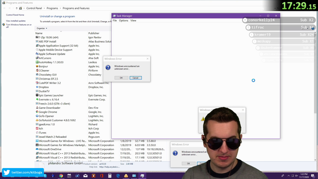 Kitboga shakes his monitor