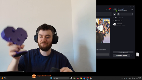 Twitch spells Dafran's name wrong