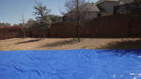Emi tests the slip and slide