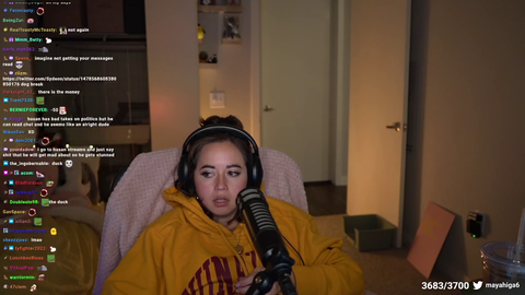 Maya checks in on QT's stream