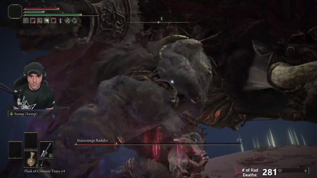 Dan beats Radahn after 281 attempts