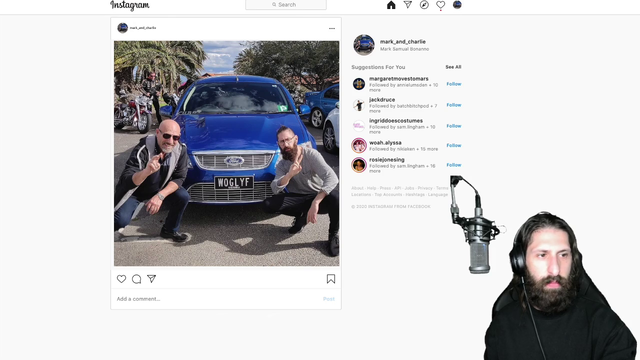 Mark from Aunty Donna plugs his instagram that's the same picture of him and his dad every day.