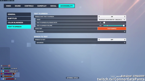 Connor tests out Overwatch's tts feature