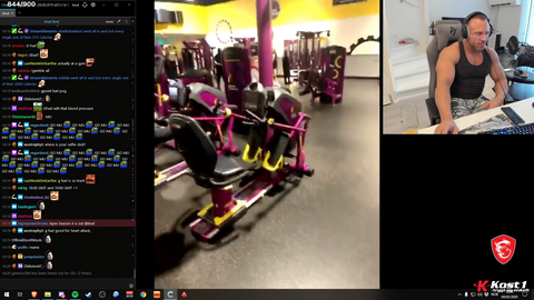 Knut not impressed of the american way of exercise.