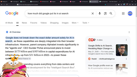 'How many P's in google' - Asking Google Ai