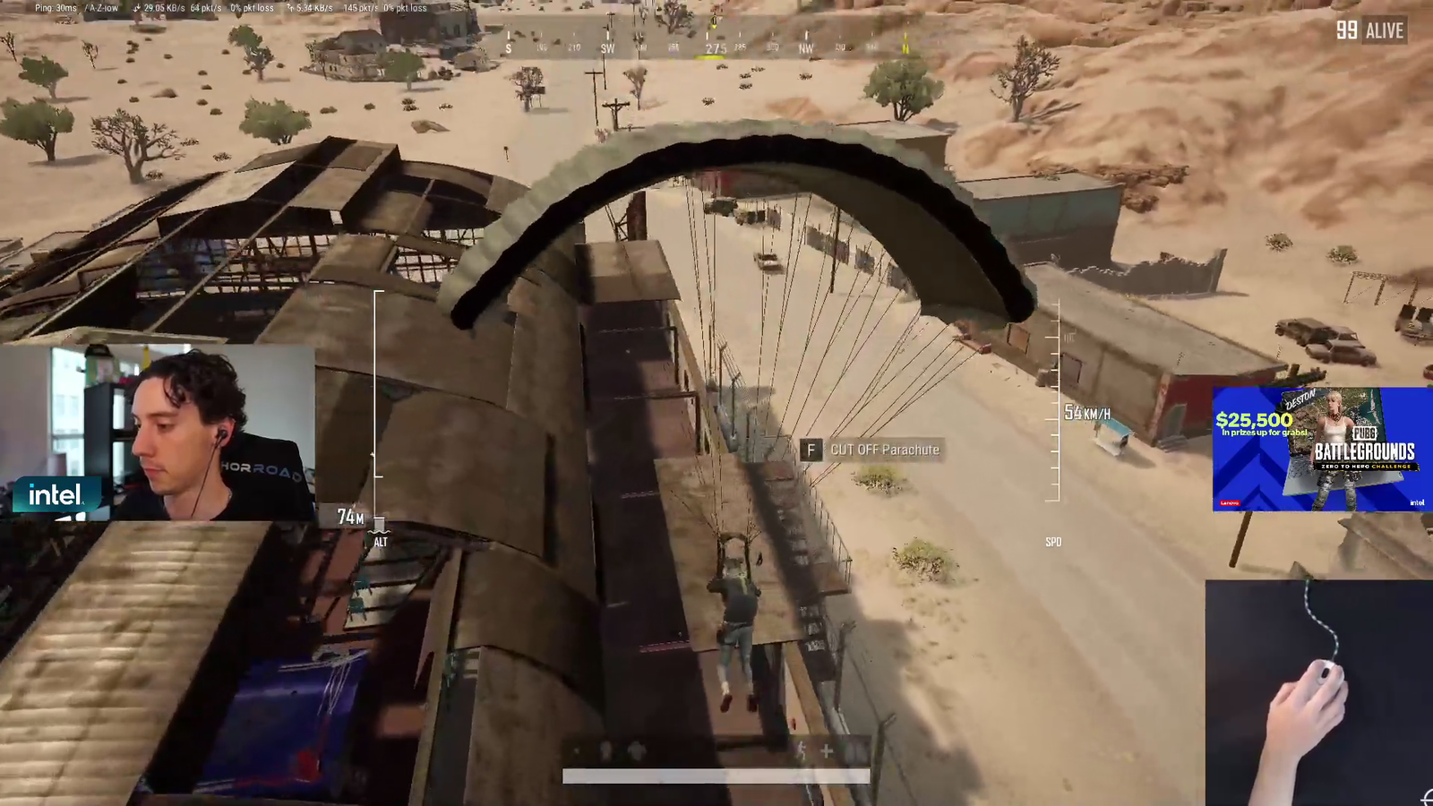 Meanwhile on the stream of major winner & highest rated pubg player