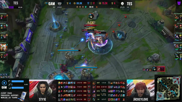 GAM defends their base with 1 HP
