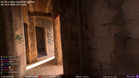 Jinny explores an abandoned building in Albania