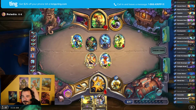 Kripp getting a heartfelt message