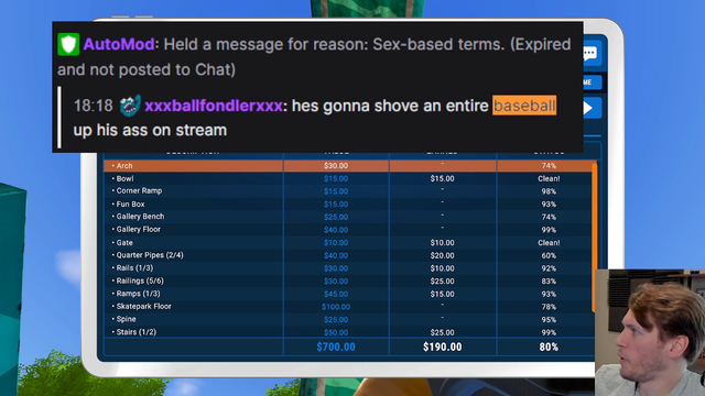 Jerma checks the logs of the all time greatest chatter