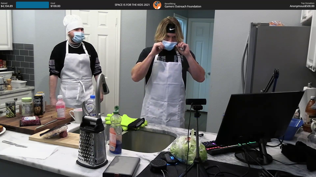 Will Neff crushes an egg for charity