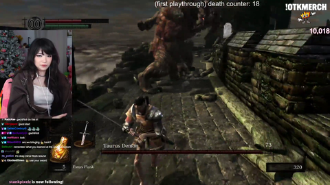 Emi killed her first Dark Souls boss