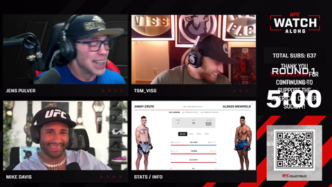 Jens gets UFC Hall of Fame live on stream