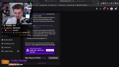 lud leaks bounty from gamefuel sponsorship
