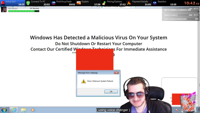 Computer scammer assumes "old lady" Kitboga's age