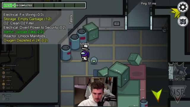 Ludwig has a genius idea in Among Us