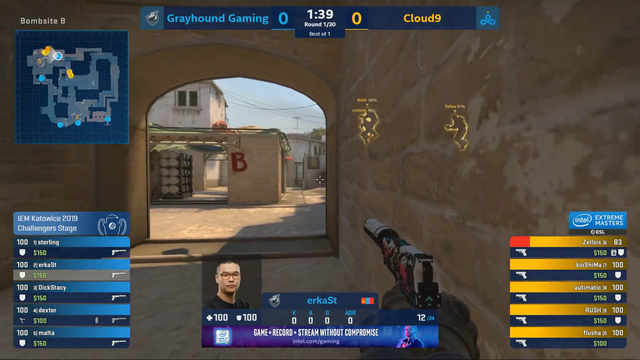 First round at the major for C9 rookie player
