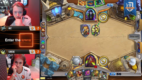 Guy throws up in heartstone tournament