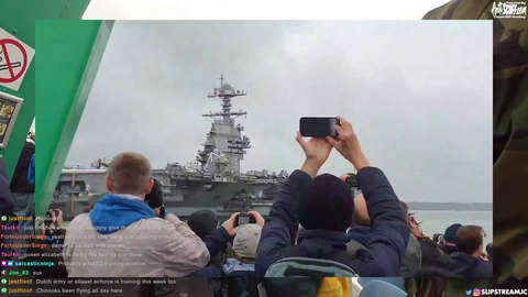 British army veteran visits the world's biggest aircraft carrier visiting Portsmouth