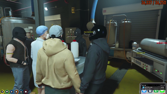 Lang gives homework to his crew.
