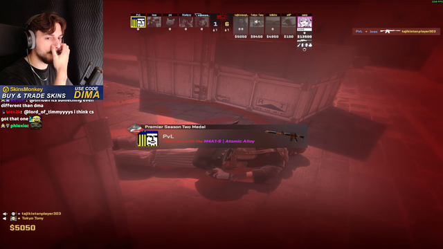 dima_wallhacks got a VAC Live on his first Premier game today because one of his teammates were cheating
