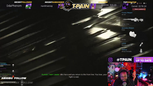 T-Pain gets lucky snipe