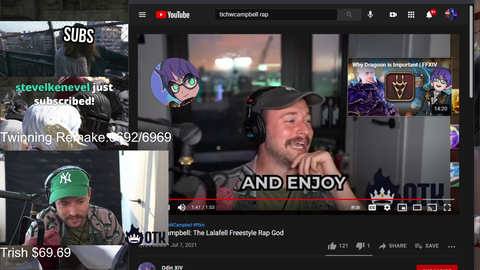 Asmon and Rich fighting over their catgirl waifu