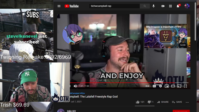 Asmon and Rich fighting over their catgirl waifu