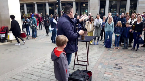 Gross Gore gets roasted by street magician
