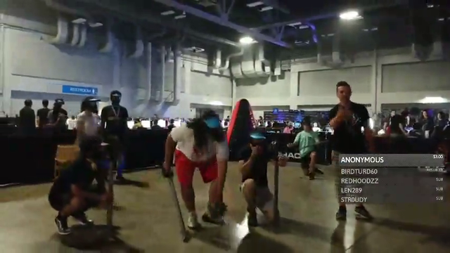 Girl dives on trainwrecks stream