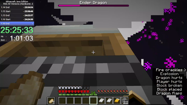Minecraft Speedrunner beats ALL Minecraft versions after 25 hours straight