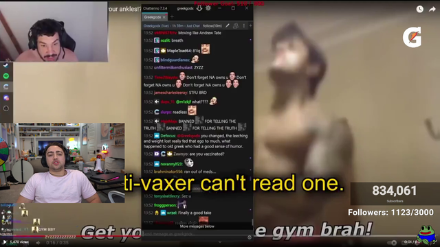 Miz going off on Greek