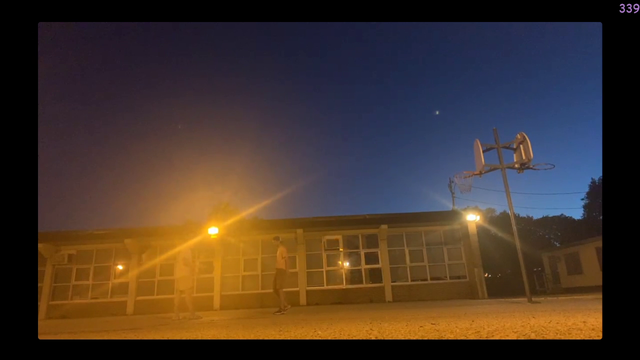 Juke hits a shot at perfect timing for fireworks.