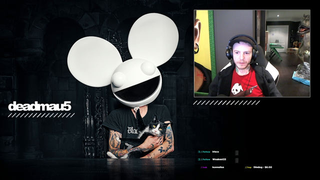 Guy doesn't realise he's playing with the real deadmau5