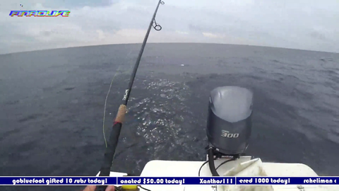 Fisherman's rod explodes from a fish and it hits him in the face.