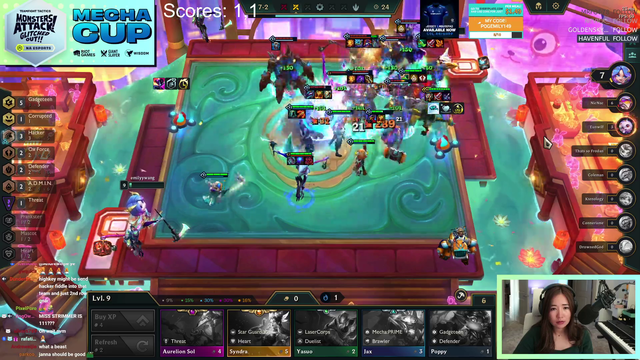 TFT Mecha Cup emilyywang starting off with 4 1st places in a row