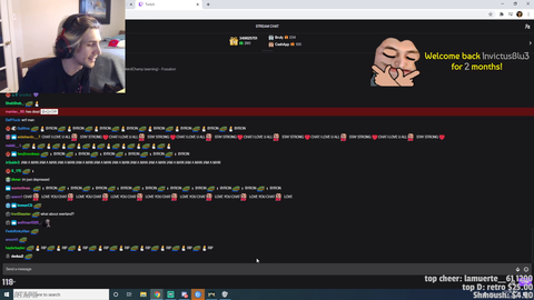 XQC on Reckful passing