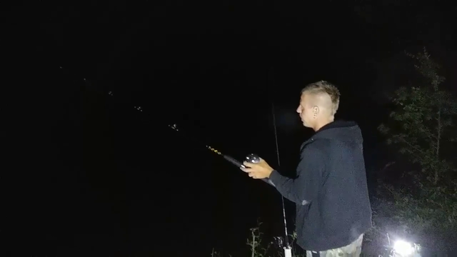 Alec gets interrupted during late night fishing stream