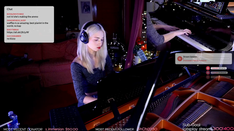 Waffles plays the hardest song ever