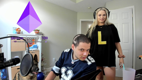 Erobb shaving his head
