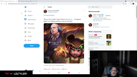 Tyler1 is officially the face of League of Legends