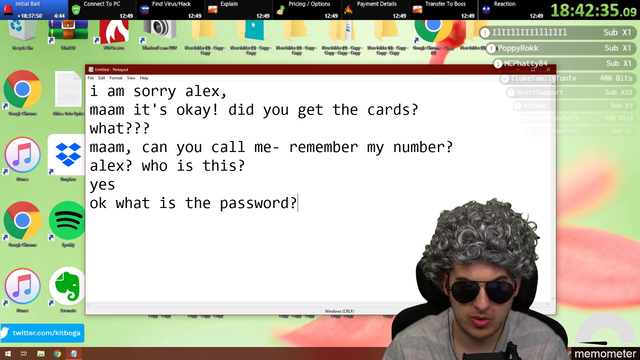 Kitboga makes scammer think he's been cheating on him with another scammer