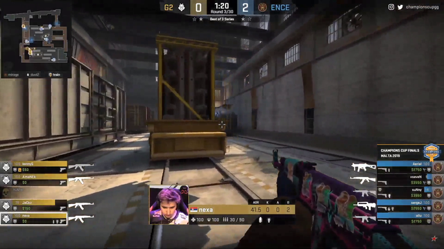 Caster goes crazy because its too easy for ence.